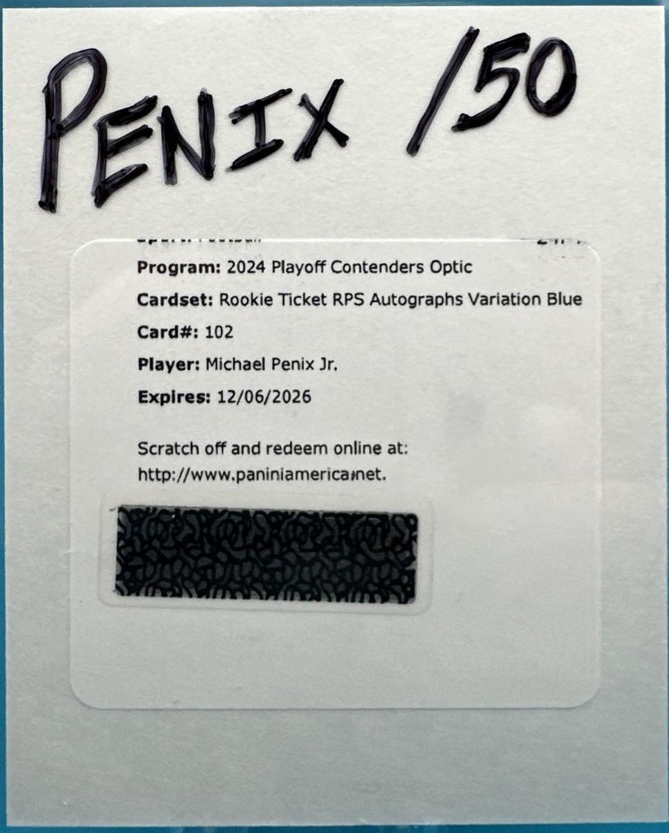 Michael Penix Jr. [Blue Autograph] #102