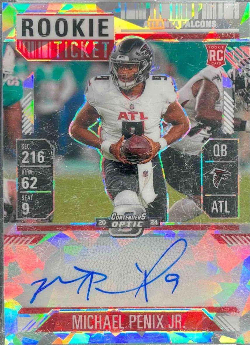 Michael Penix Jr. [Cracked Ice Autograph] #102