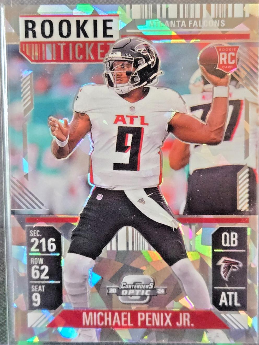 Michael Penix Jr. [Cracked Ice] #89