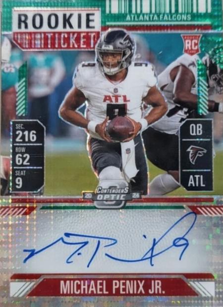 Michael Penix Jr. [Green Pulsar Autograph] #102