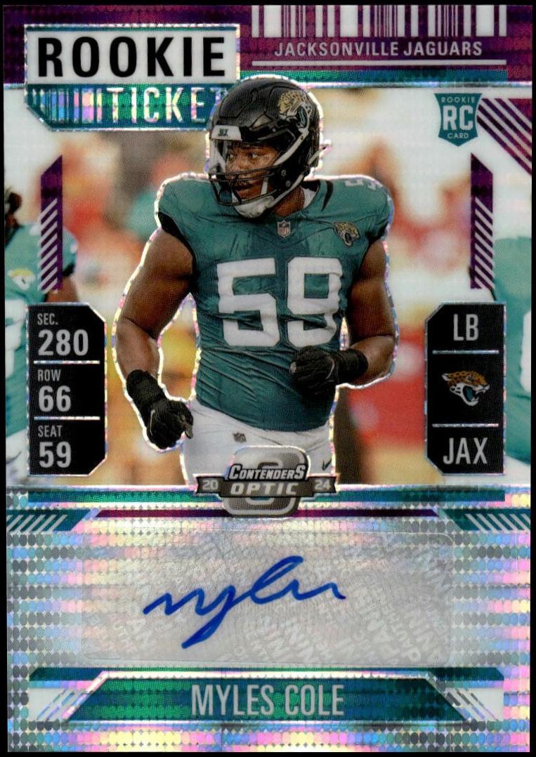 Myles Cole [Rookie Ticket Autograph Purple] #199