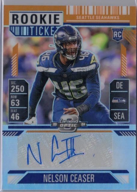 Nelson Ceaser [Orange Rookie Ticket Autograph Silver] #204