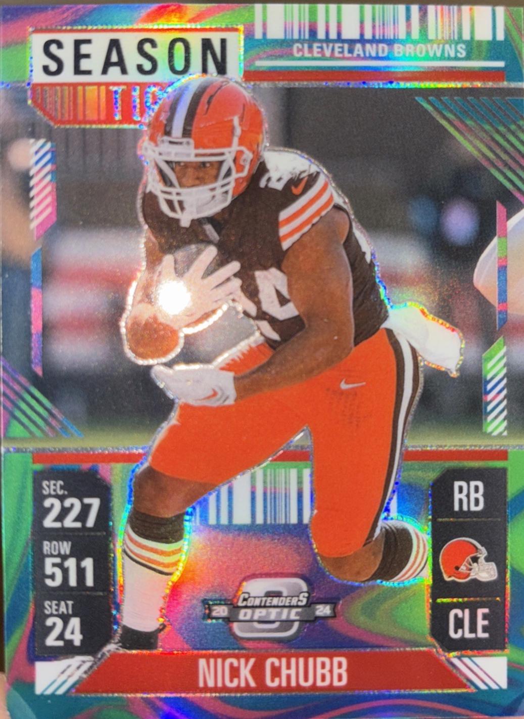 Nick Chubb [Neon Marble] #13