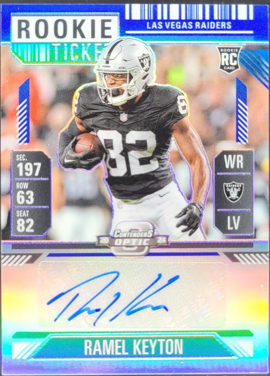 Ramel Keyton [Blue Rookie Ticket Autograph Silver] #176