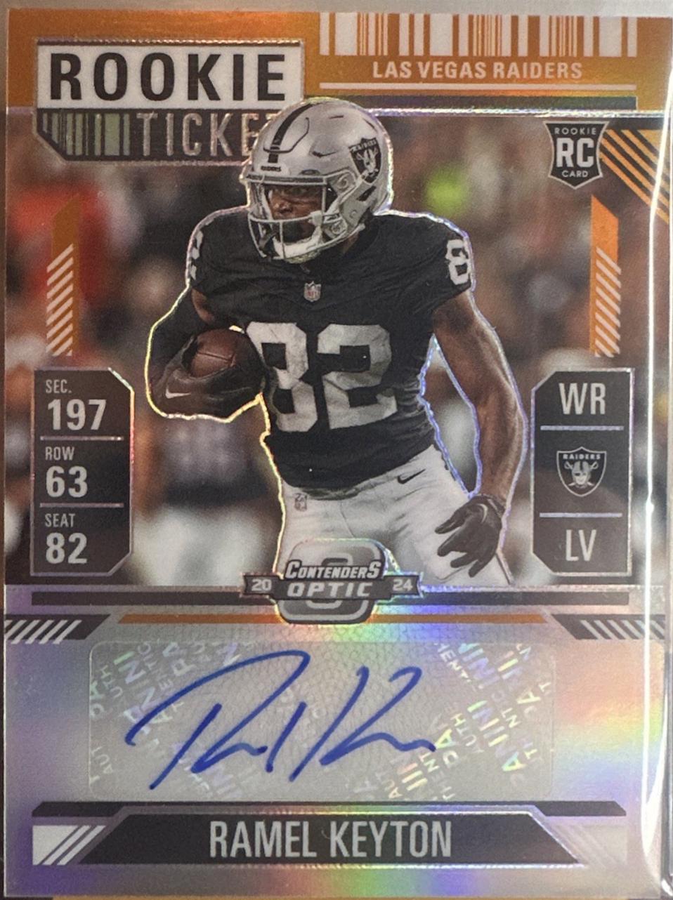Ramel Keyton [Orange Rookie Ticket Autograph Silver] #176