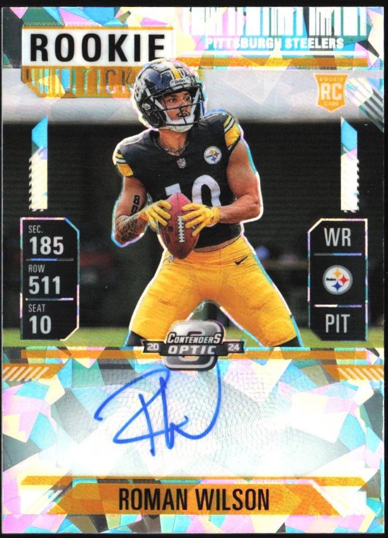 Roman Wilson [Cracked Ice Autograph] #124