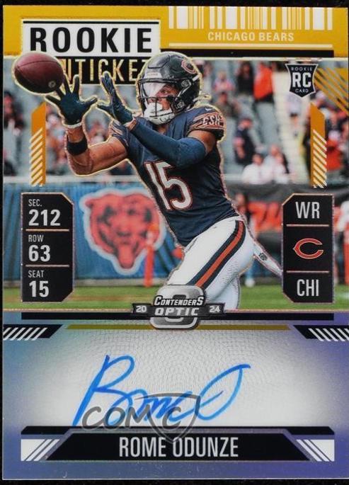 Rome Odunze [Gold Autograph] #104