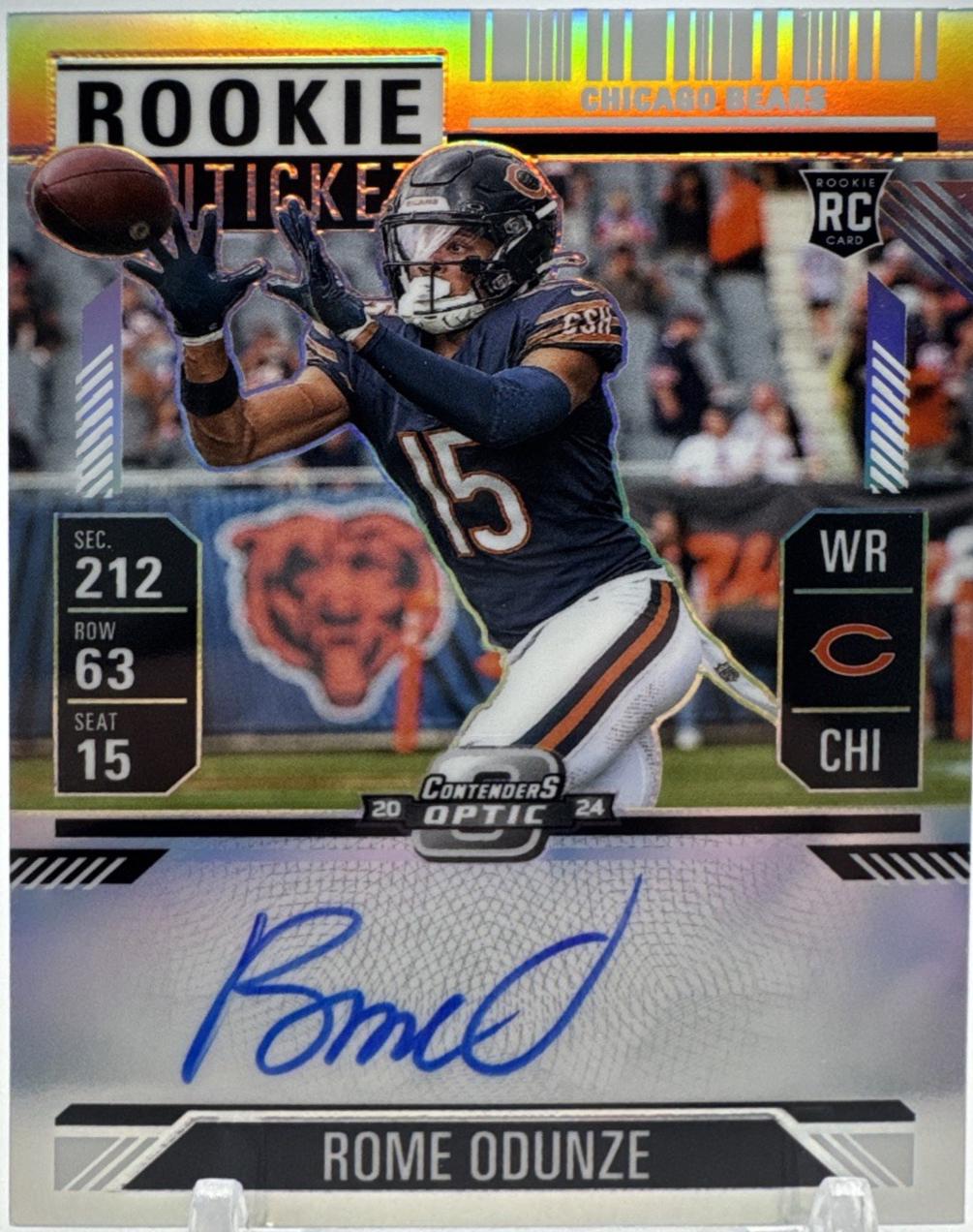 Rome Odunze [Silver Autograph] #104