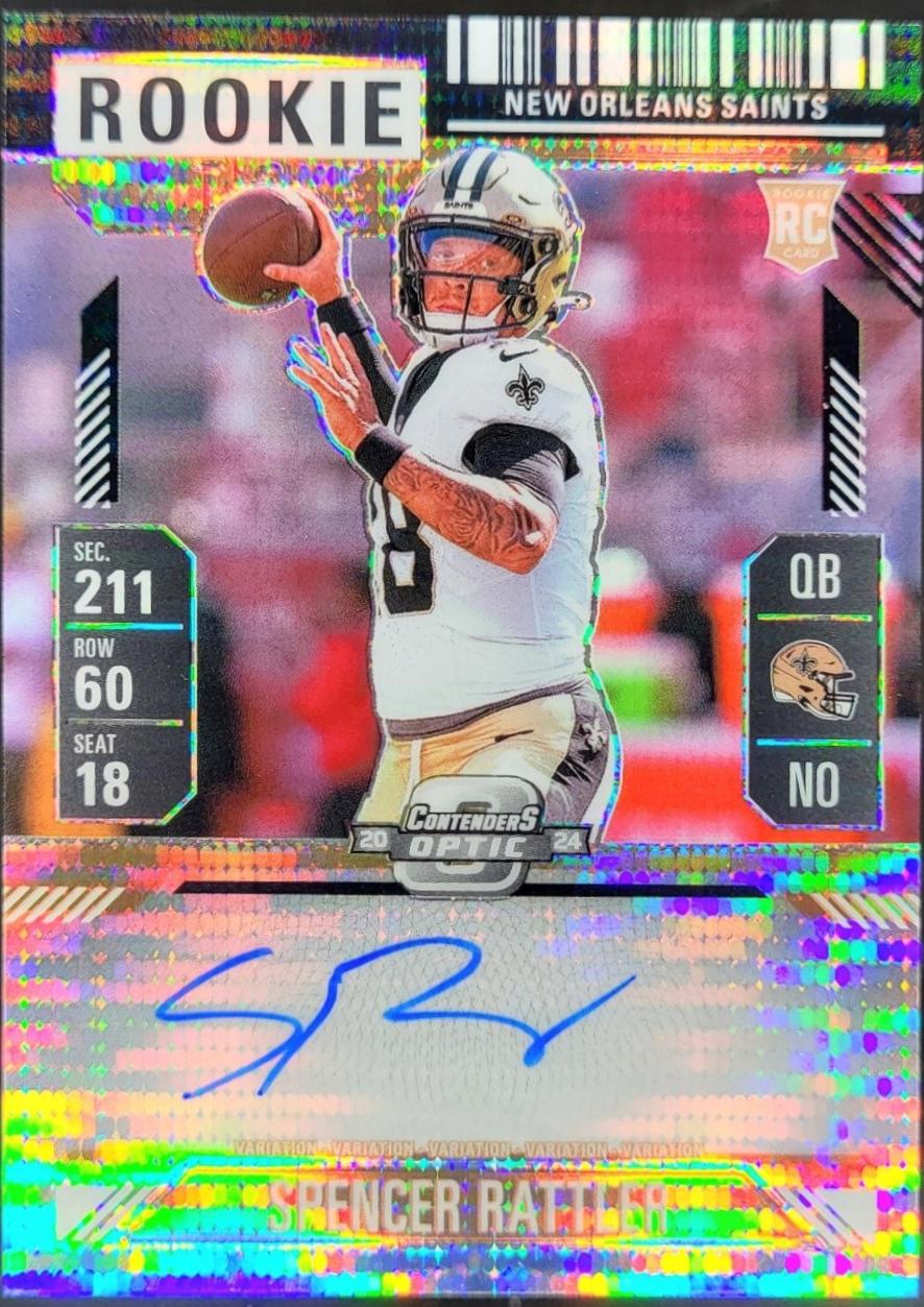 Spencer Rattler [Black Pulsar Autograph] #116