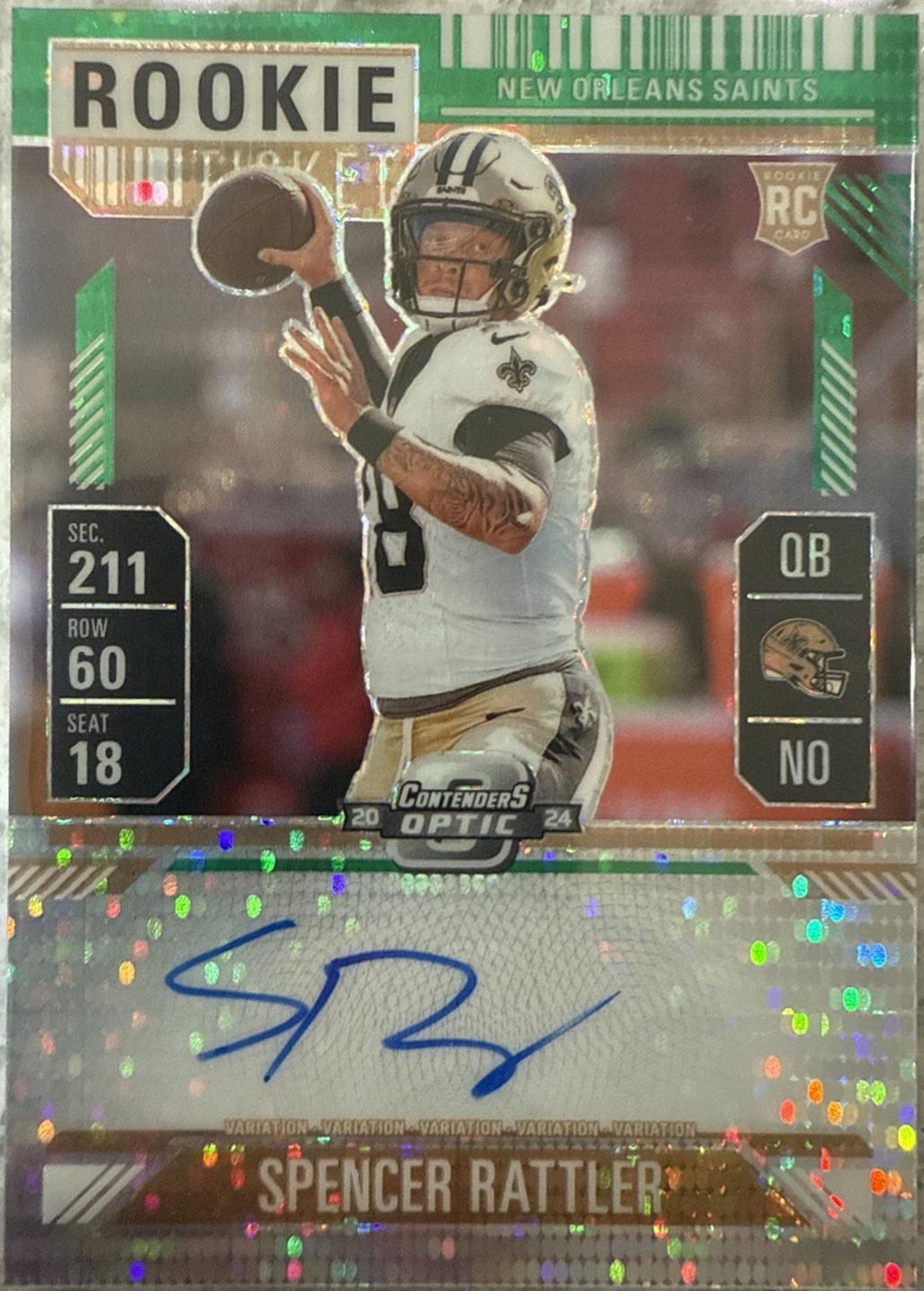 Spencer Rattler [Green Pulsar Autograph] #116