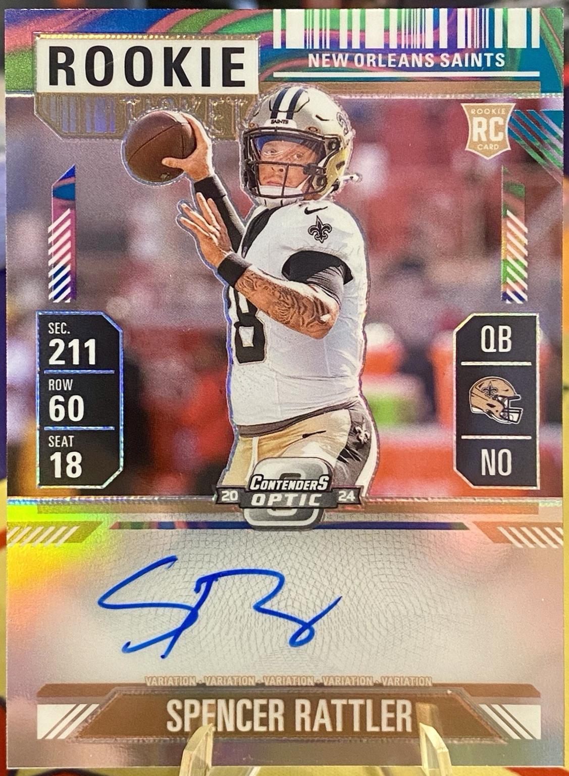 Spencer Rattler [Neon Marble Autograph] #116