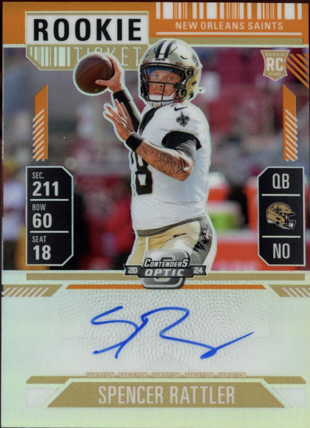 Spencer Rattler [Orange Autograph] #116