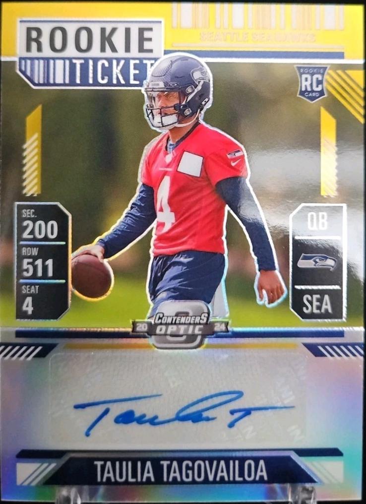 Taulia Tagovailoa [Gold Rookie Ticket Autograph Purple] #143