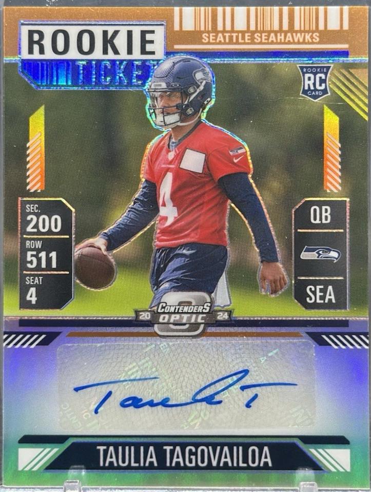 Taulia Tagovailoa [Orange Rookie Ticket Autograph Silver] #143