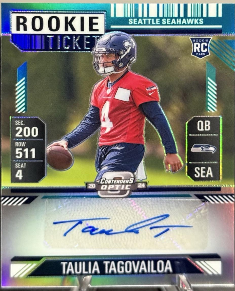 Taulia Tagovailoa [Teal Rookie Ticket Autograph Silver] #143