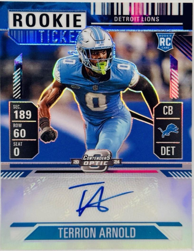Terrion Arnold [Nebula Rookie Ticket Autograph Purple] #146