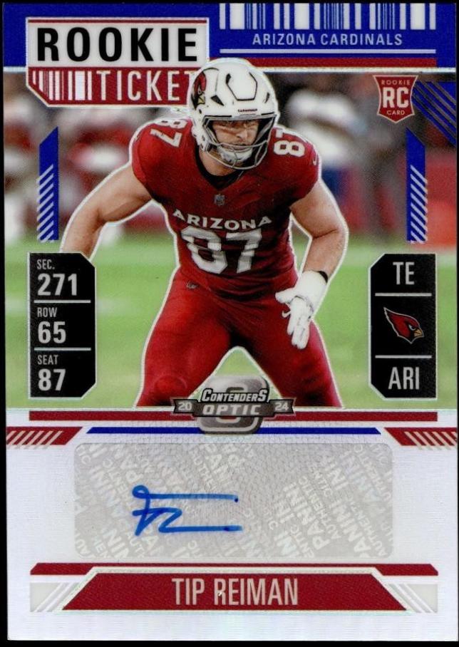 Tip Reiman [Blue Rookie Ticket Autograph Silver] #161