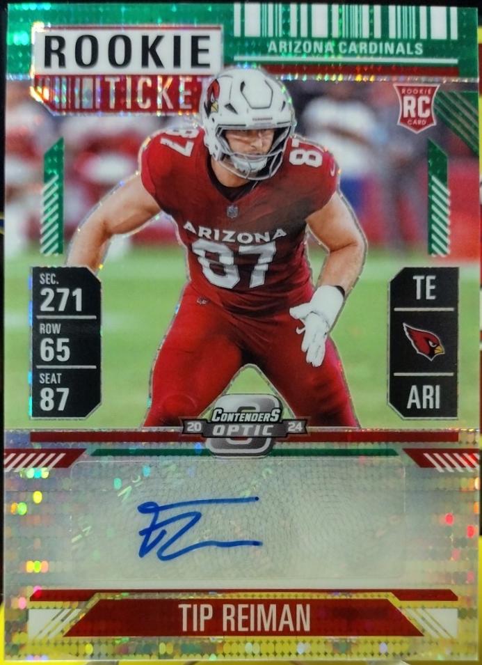 Tip Reiman [Green Pulsar Rookie Ticket Autograph Silver] #161
