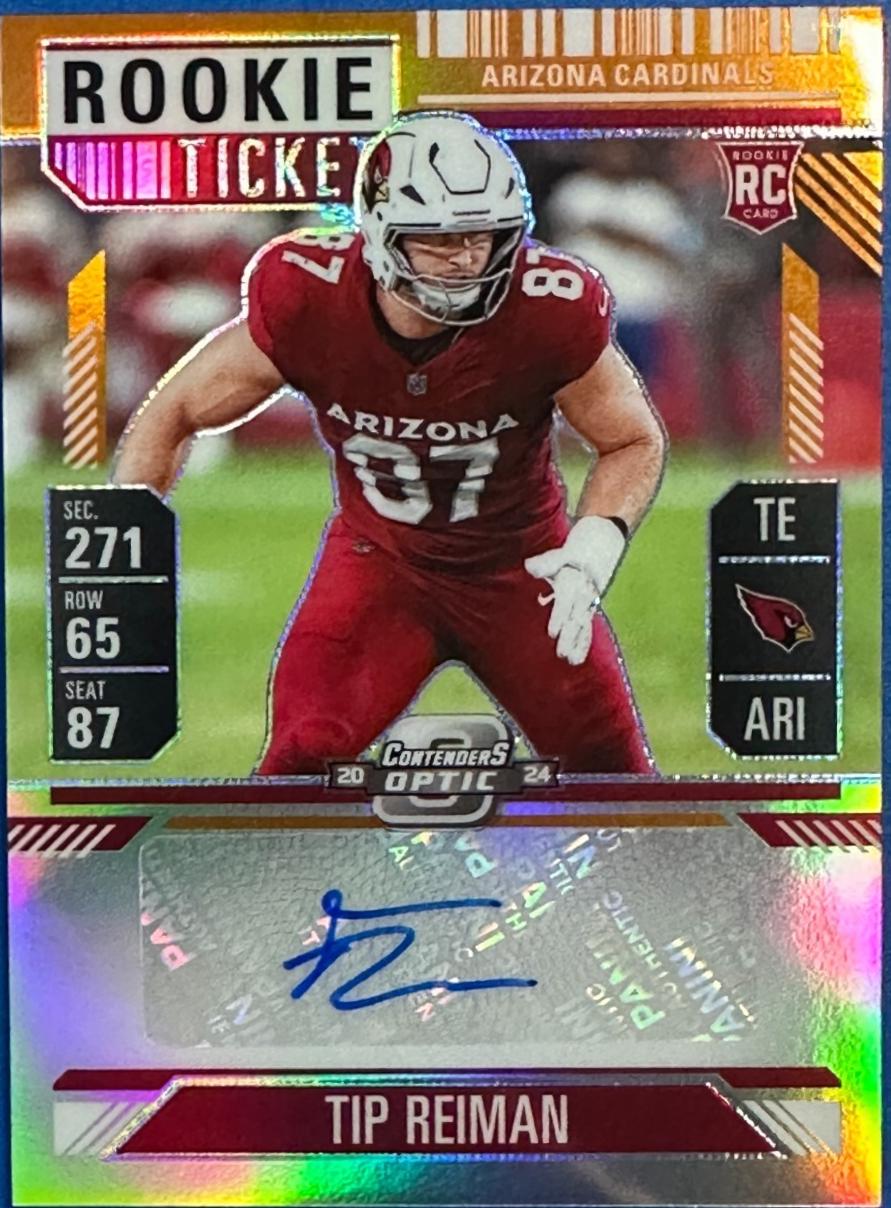 Tip Reiman [Orange Rookie Ticket Autograph Silver] #161