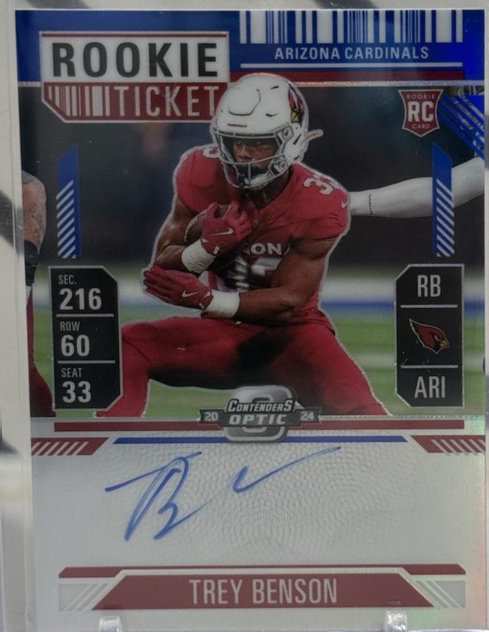Trey Benson [Blue Autograph] #119