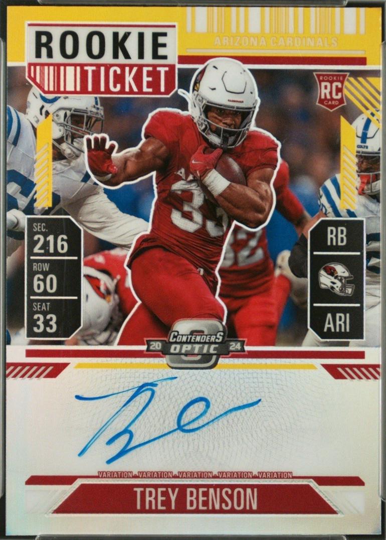 Trey Benson [Gold Autograph] #119