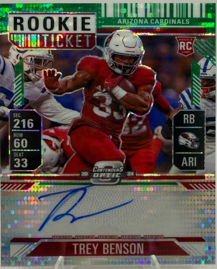 Trey Benson [Green Pulsar Autograph] #119
