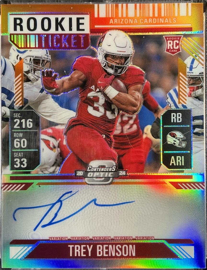 Trey Benson [Orange Autograph] #119