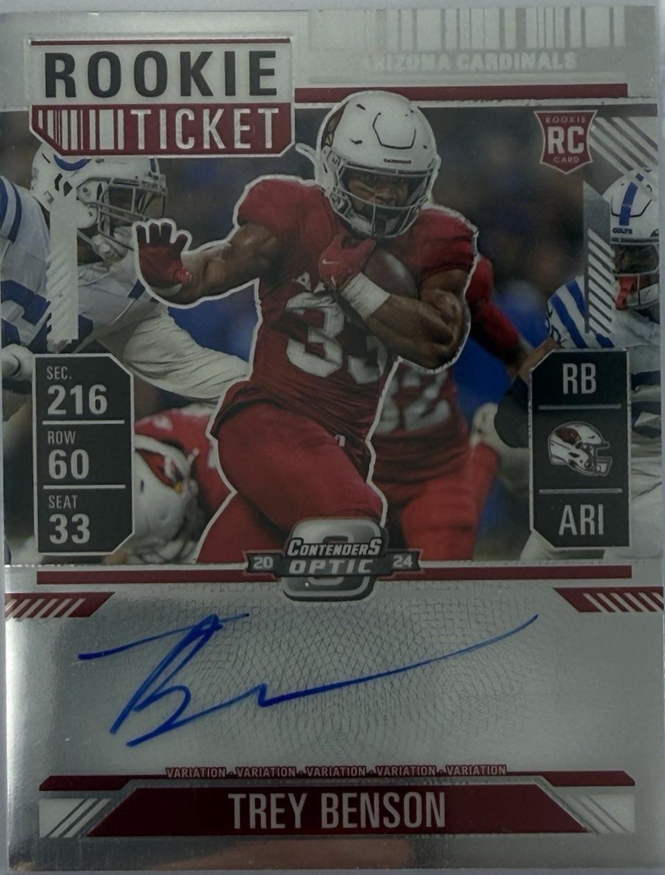 Trey Benson [RPS Auto Variation] #119