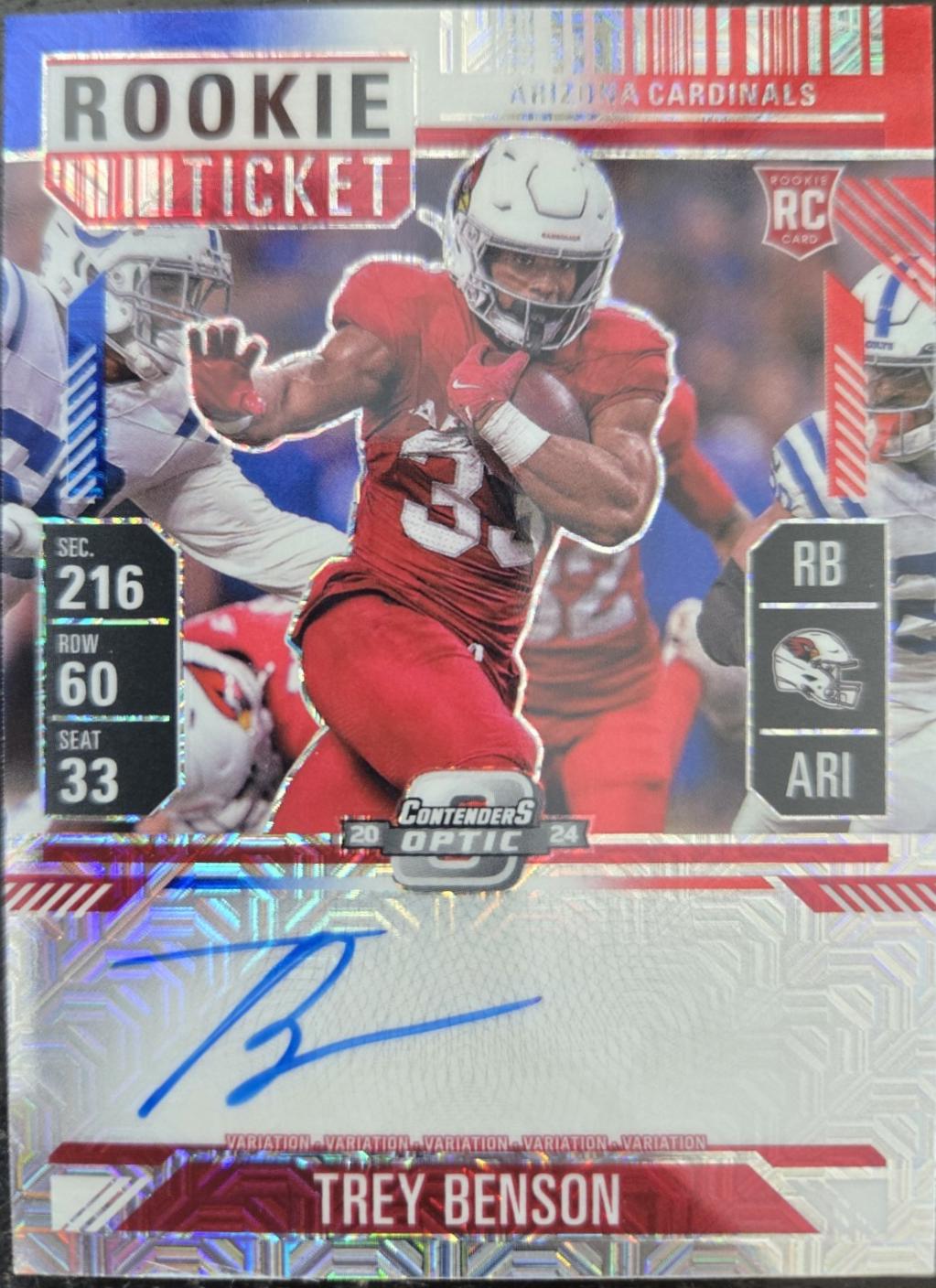 Trey Benson [Red White Blue] #119