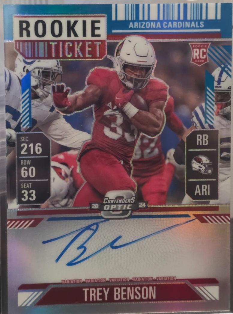 Trey Benson [Teal Autograph] #119