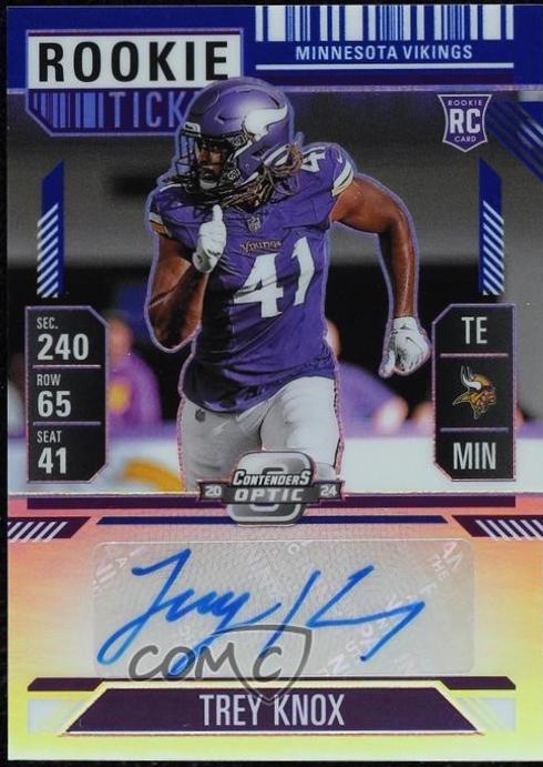 Trey Knox [Blue Rookie Ticket Autograph Silver] #174