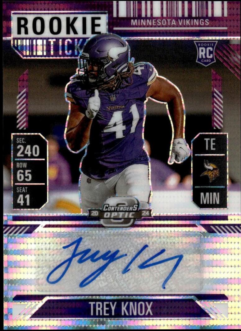Trey Knox [Rookie Ticket Autograph Purple] #174