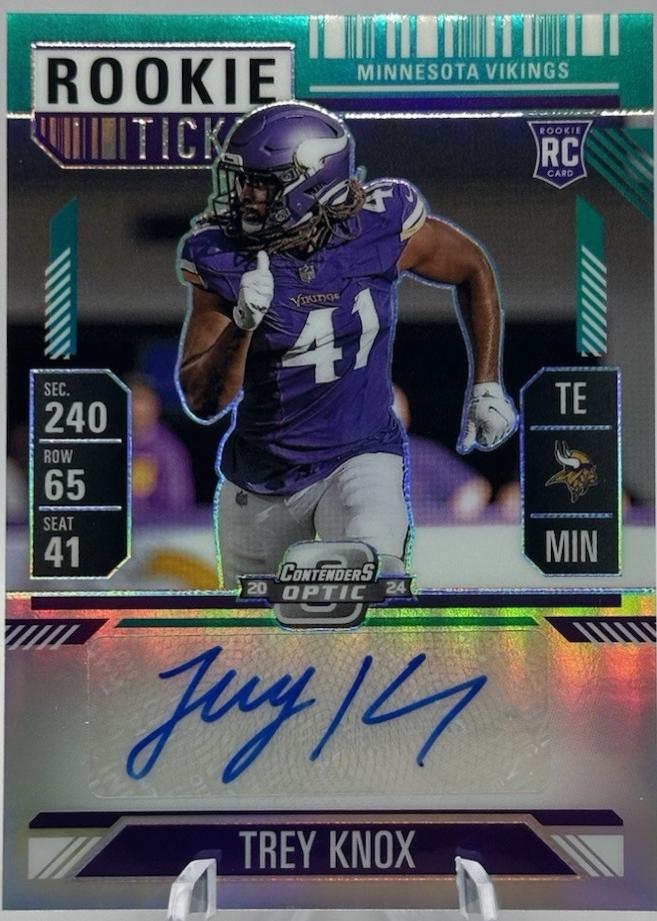 Trey Knox [Teal Rookie Ticket Autograph Silver] #174