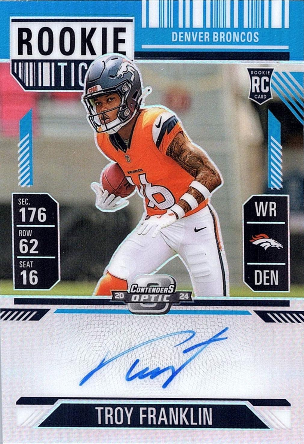Troy Franklin [Blue Autograph] #113