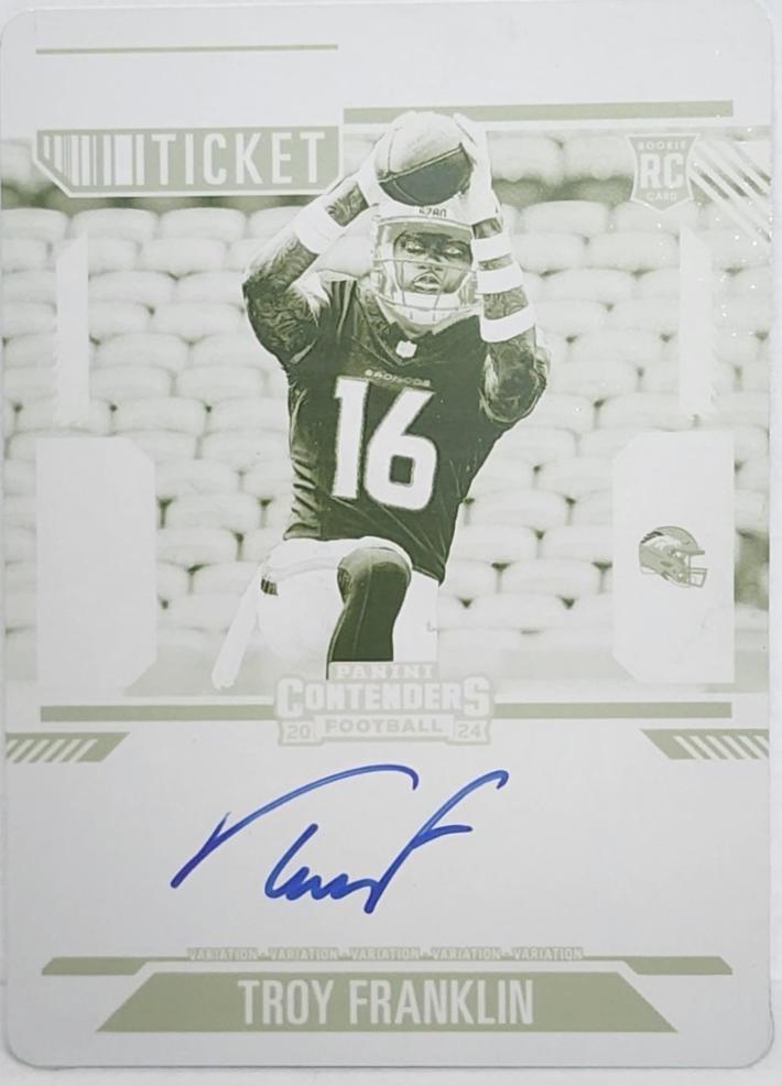 Troy Franklin [Printing Plate Autograph] #113