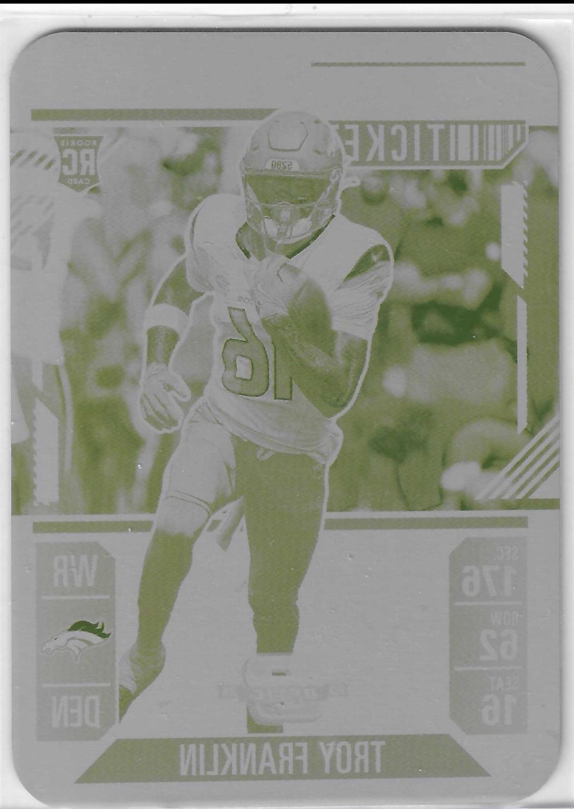 Troy Franklin [Printing Plate] #97