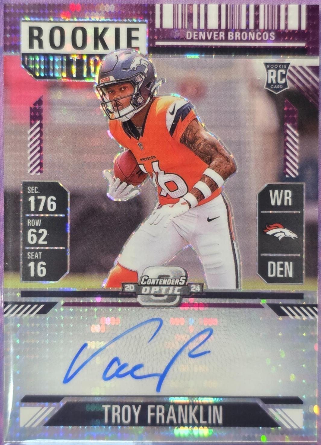 Troy Franklin [Purple Pulsar Autograph] #113