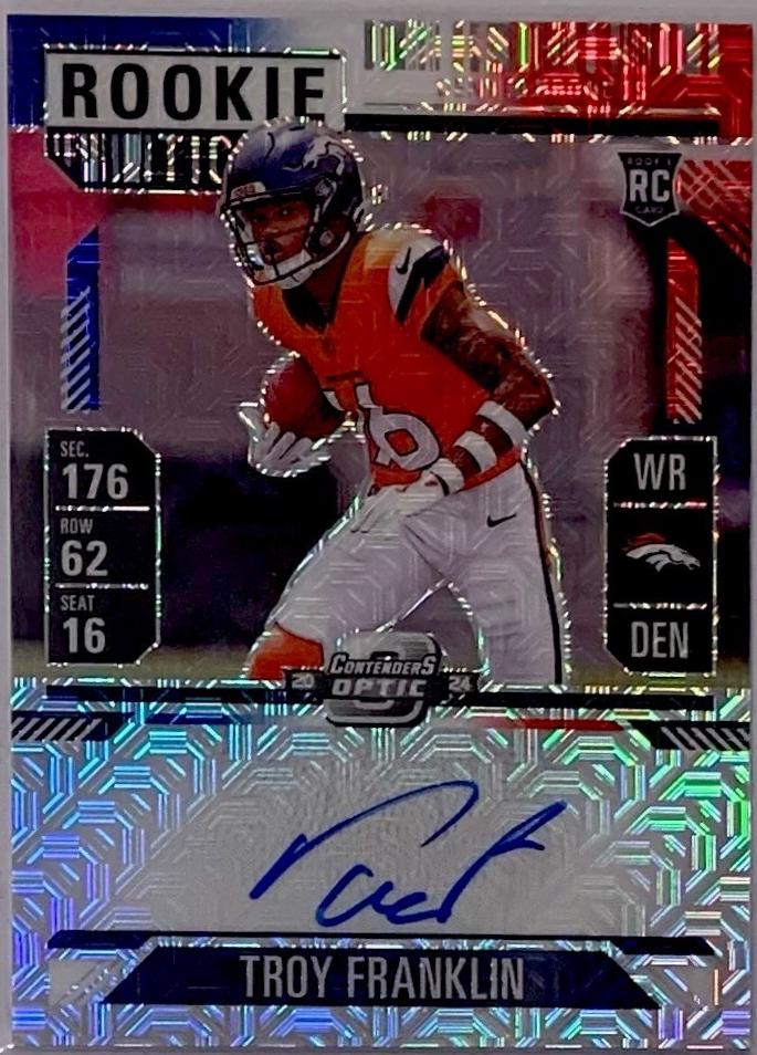 Troy Franklin [Red White Blue Autograph] #113
