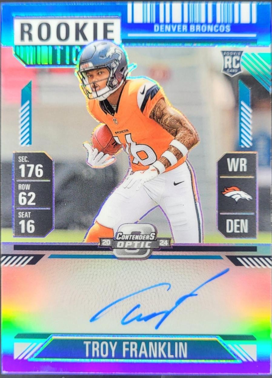 Troy Franklin [Teal Autograph] #113
