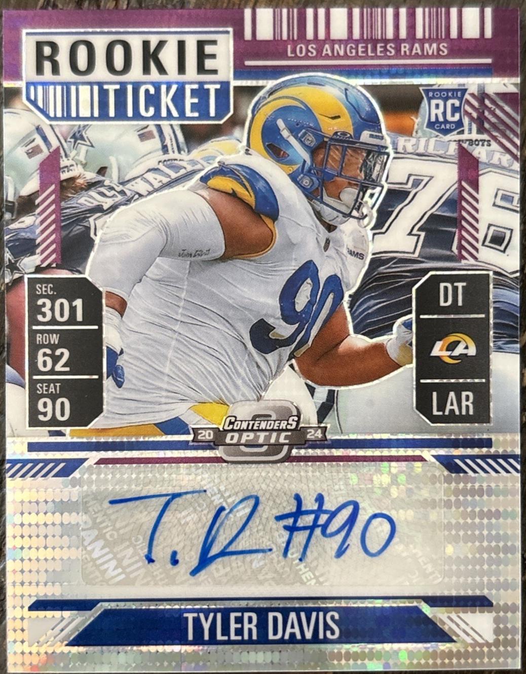 Tyler Davis [Rookie Ticket Autograph Purple] #206