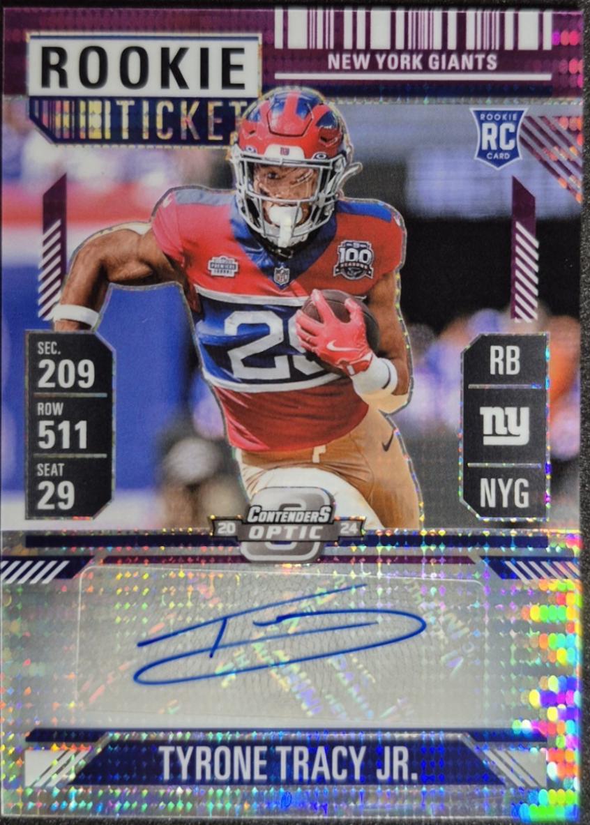 Tyrone Tracy Jr. [Rookie Ticket Autograph Purple] #166