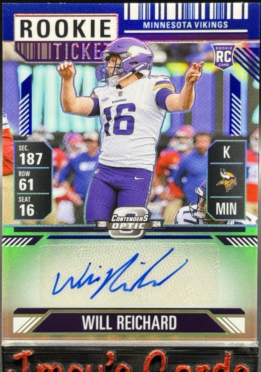 Will Reichard [Blue Rookie Ticket Autograph Silver] #196