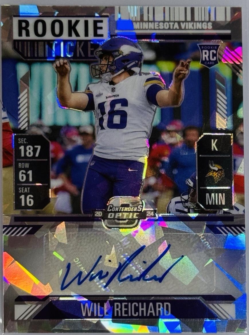 Will Reichard [Cracked Ice Rookie Ticket Autograph Silver] #196