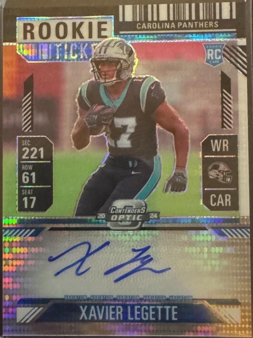 Xavier Legette [Black Pulsar Autograph] #107