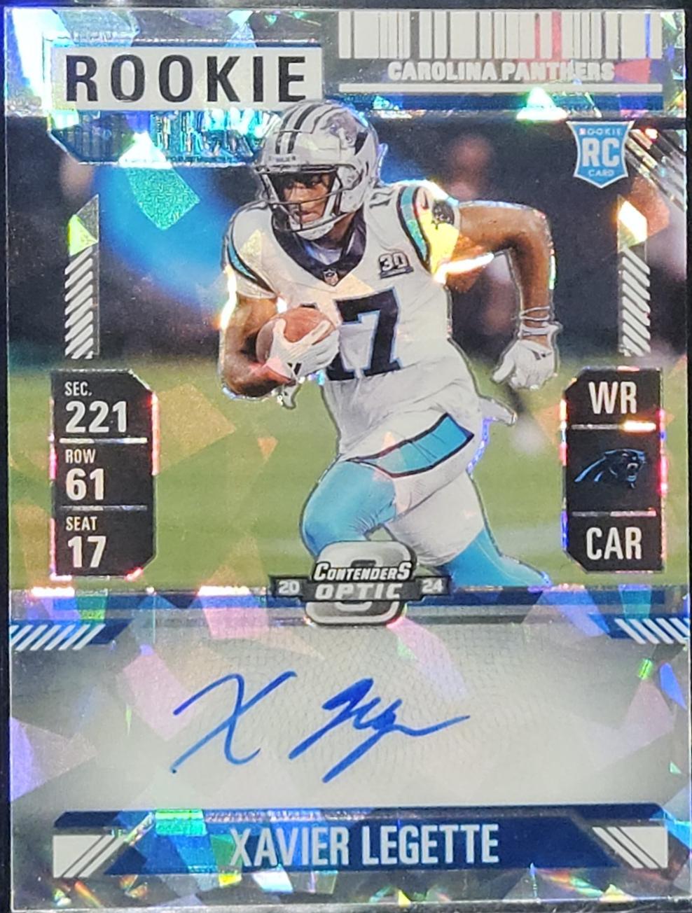 Xavier Legette [Cracked Ice Autograph] #107