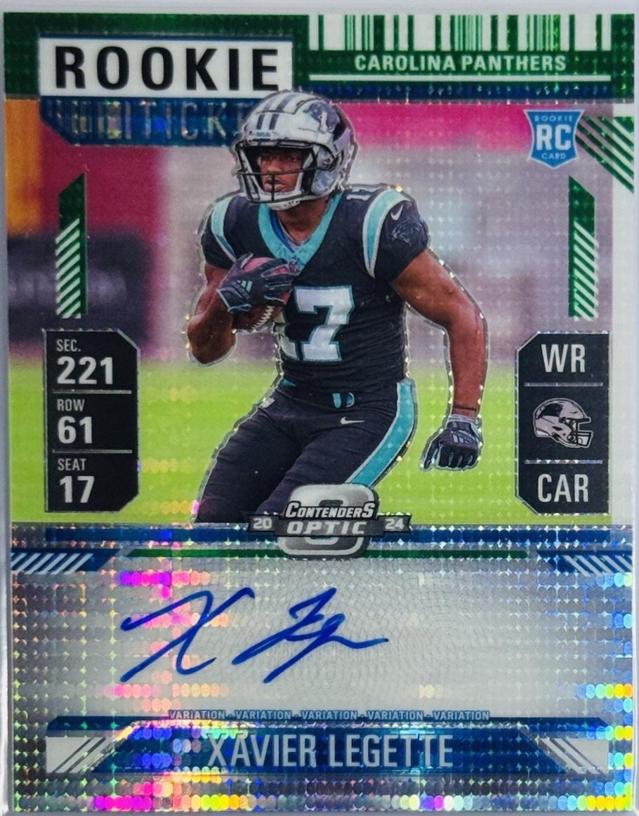 Xavier Legette [Green Pulsar Autograph] #107