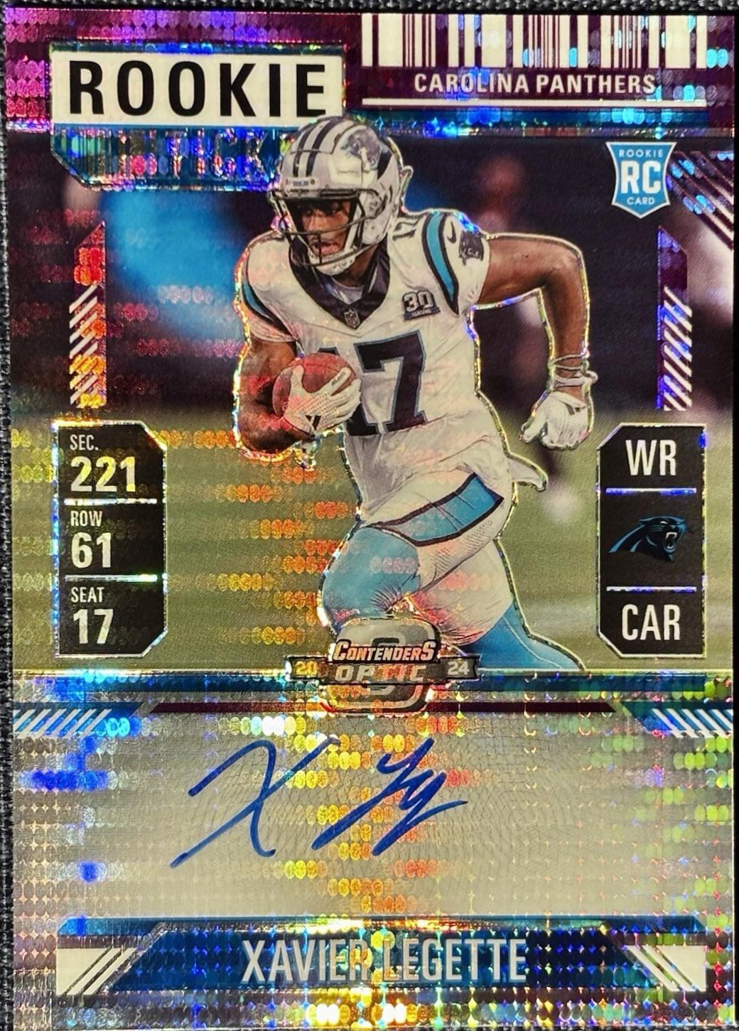 Xavier Legette [Purple Pulsar Autograph] #107