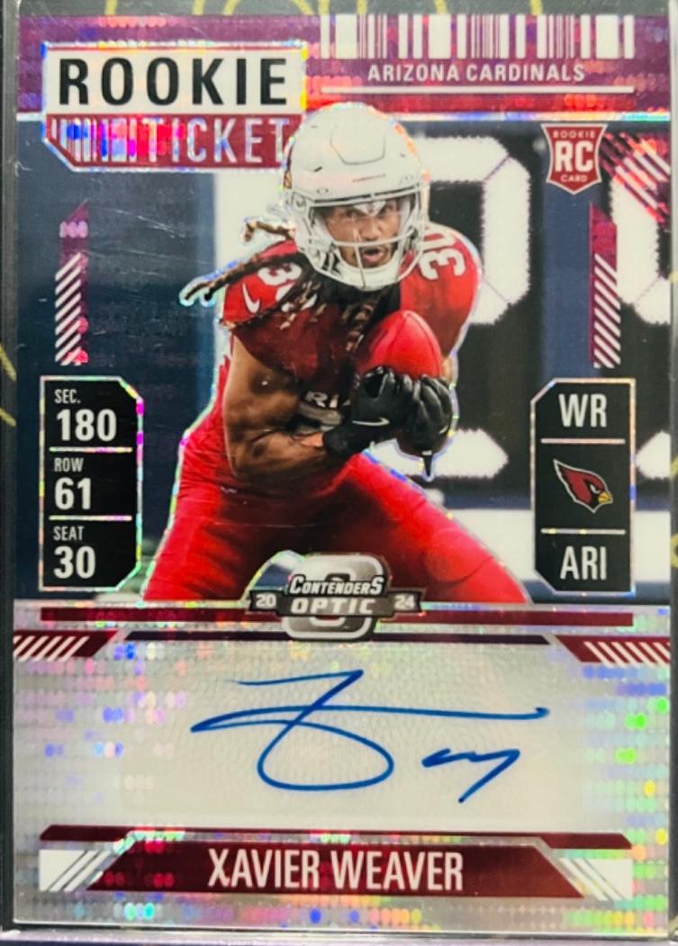 Xavier Weaver [Rookie Ticket Autograph Purple] #156