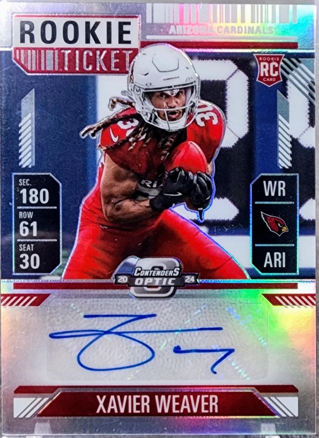Xavier Weaver [Rookie Ticket Autograph Silver] #156