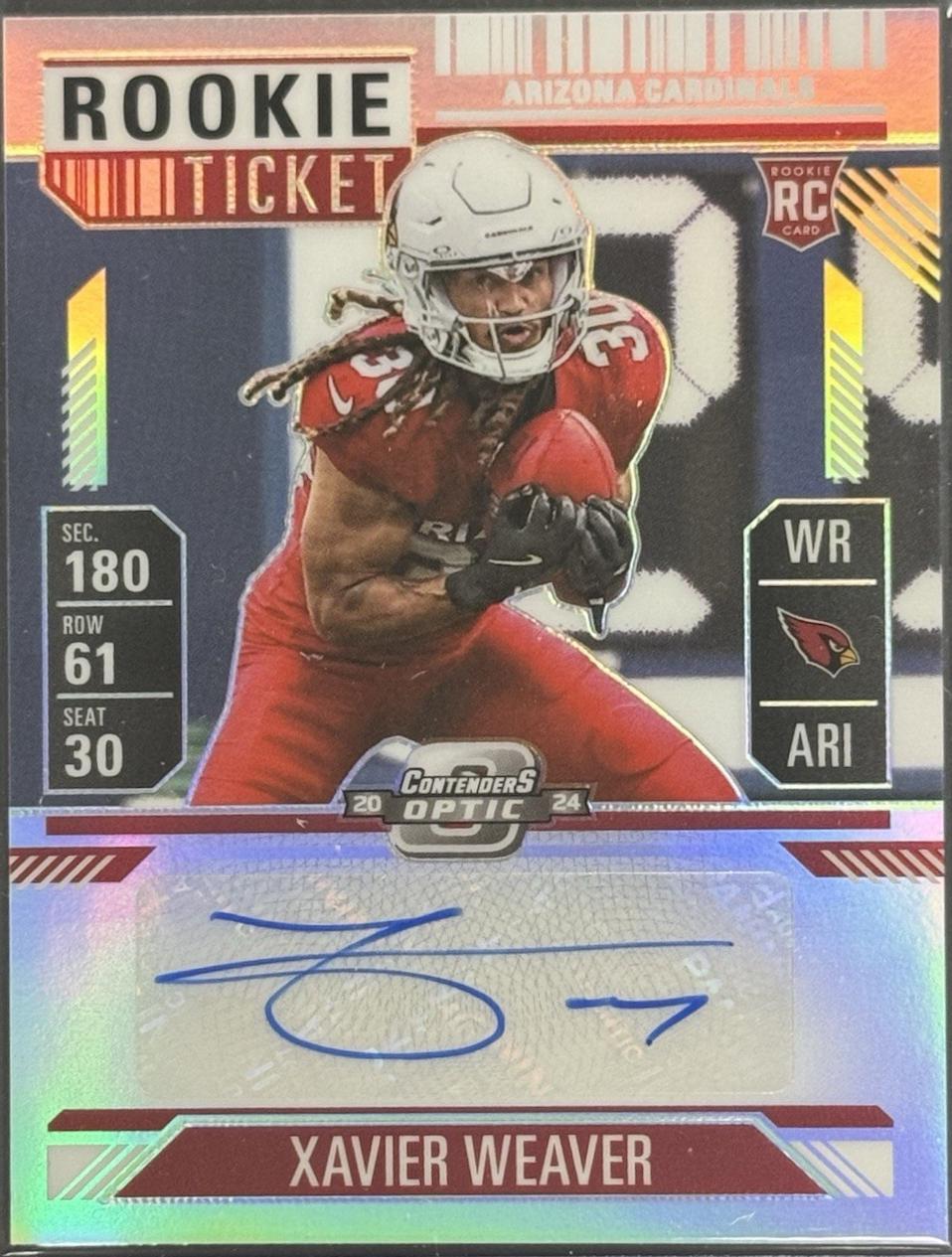 Xavier Weaver [Rookie Ticket Autograph] #156